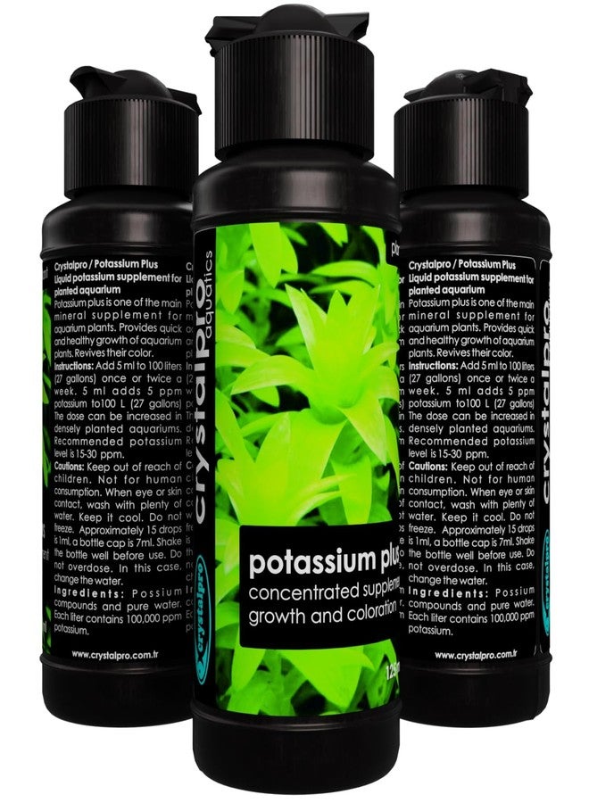 Crystalpro Potassium Plus 4.22 Oz - Contains 100.000 ppm Potassium Supplement for Freshwater Aquarium Plant Fertilizer (125ml) - Image 2